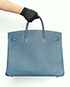 Birkin 40 Togo Leather in Bleu De Prusse, £8,750, Handbags, Blue, Back view